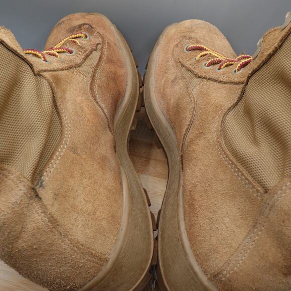 McRae Mens 8W Combat Military Lace Up Boots Tan Flight And Combat Vehicle Flaws - Picture 7 of 11